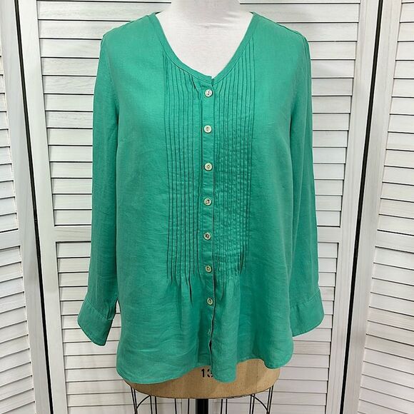 Jones New York Tunic Size Large 100% Linen NWOT - Picture 2 of 11